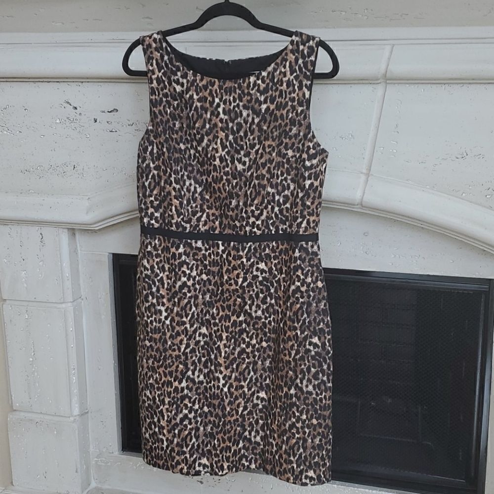 ANN TAYLOR LOFT Leopard Dress - Size 10